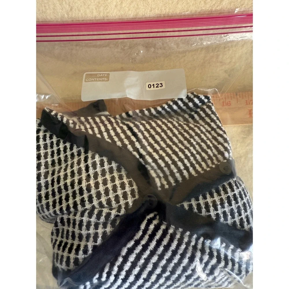 Worthington striped button